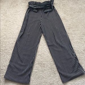 Barely worn white/black striped dress pants!